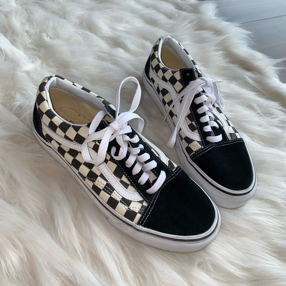 VANS OLD SKOOL PRIMARY CHECK SHOE size 8.5 women’s